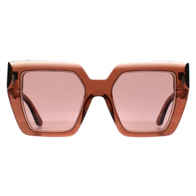 Calvin Klein Cuadrado Mujer Transparente Marrón Oscuro Borgoña CK23502S