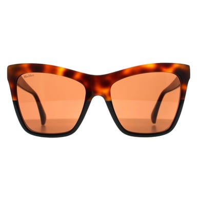 Max Mara Cat Eye Womens Havana Marrón MM0008 Logo2