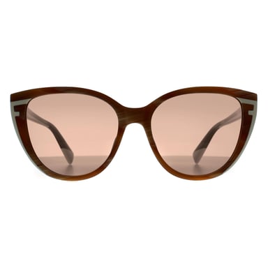 Furla Cat Eye Mujer Miel Marrón Blanco Cuerno Marrón SFU783