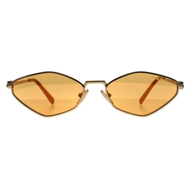 Miu Miu Oval Womens Gold Light Orange Silver Mirror MU 56ZS
