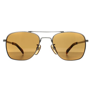 David Beckham Aviator Hombre Palladium Gris Marrón DB 7019/S