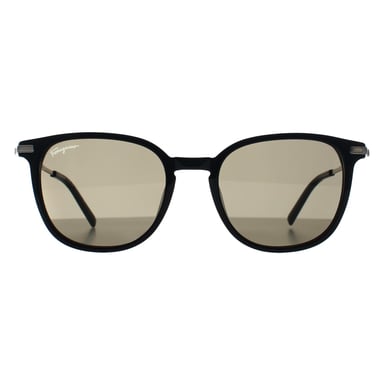 Salvatore Ferragamo Redondo Hombre Negro Verde Gris SF1015S