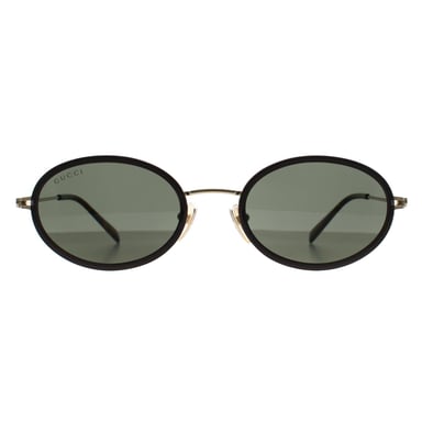 Gucci Oval Mujer Negro Oro Verde GG1980S