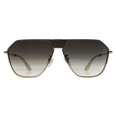 Police Aviator Mens Shiny Pink Gold Smoke Grey Gradient SPLL89 Horizon 8