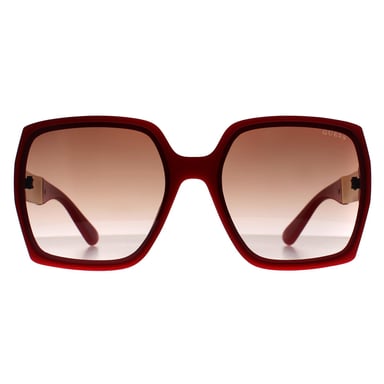 Guess Butterfly Womens Rojo Brillante Marrón Gradiente GO00031