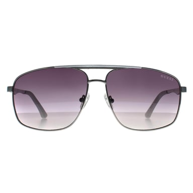 Guess Aviator Hombre Brillante Niqueltin Claro Gris Gradiente GO00063