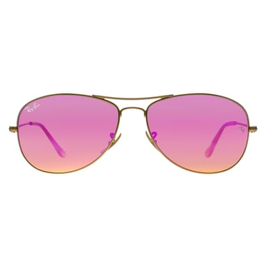 Gafas de sol Ray-Ban Aviator Gold Cyclamen Flash para hombre