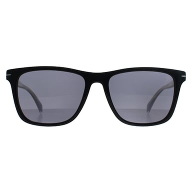 David Beckham Rectángulo Hombre Negro Gris DB 1092/S