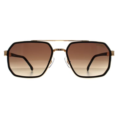 Carrera Rectangle Mens Matte Black Gold Black Brown Green Anti Reflex 1069/S