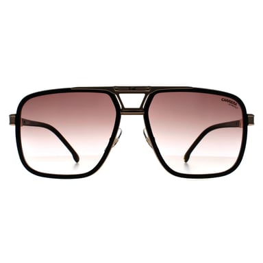 Carrera Aviator Mens Black Gold Gold Mirror on Burgundy Gradient Carrera 1071/S