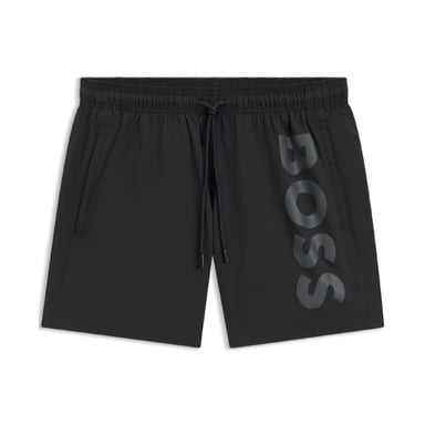 Shorts de baño con estampado de logo de pulpo Boss para hombre en gris