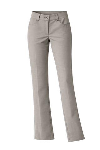 Pantalones rectos a medida en tono neutro suave