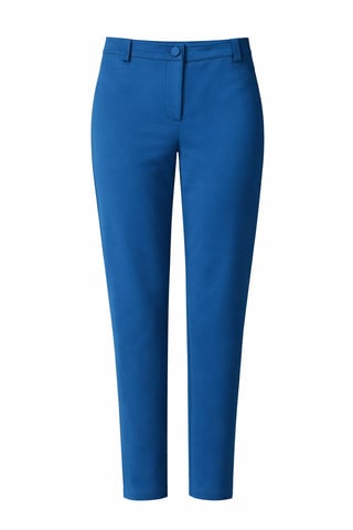 Pantalones elásticos ajustados a medida en azul oscuro