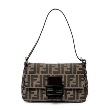 Fendi Mini Baguette  en Brown Lienzo