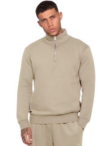 Enzo Milano | Sudadera de Hombre con Media Cremallera