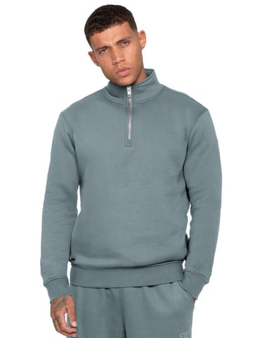 Enzo Milano | Sudadera de Hombre con Media Cremallera