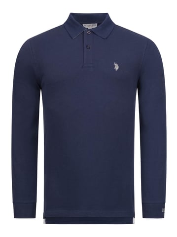 U.S. POLO ASSN Camisa de manga larga hecha de elastano de algodón