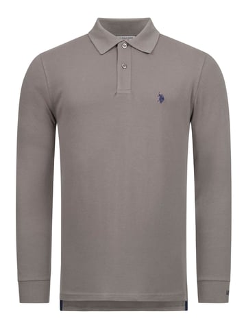 U.S. POLO ASSN Camisa de manga larga hecha de elastano de algodón