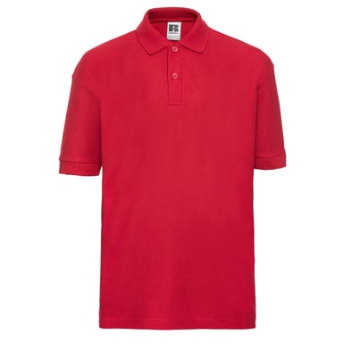 Russell Childrens/Kids Pique Polo Shirt (Bright Red)