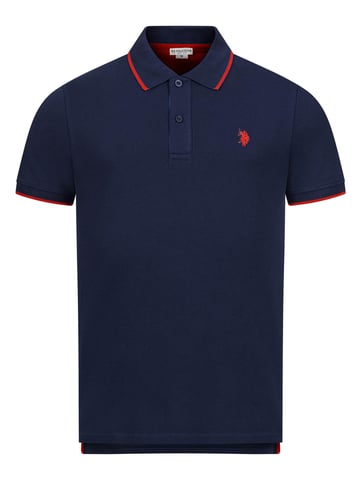 U.S. POLO ASSN. Camiseta Polo Clásica de Manga Corta de Algodón Elastano