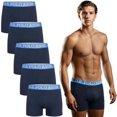 U.S. POLO ASSN. Boxers de hombre pack de 5 en elastano de algodón