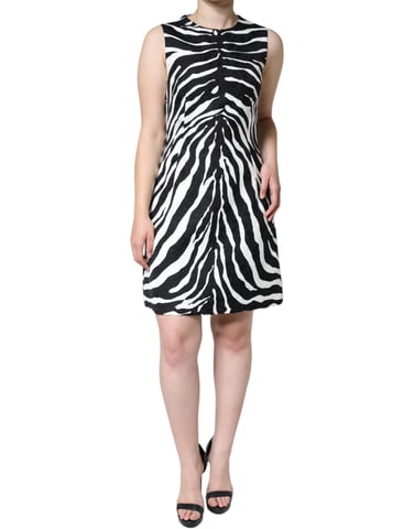 Vestido Recto con Estampado de Cebra Dr281293