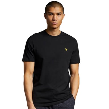Camiseta negra azabache con logo en el pecho de Lyle & Scott