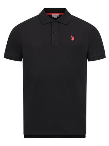 Polo básico de manga corta para hombre U.S. Polo Assn. con tejido elástico