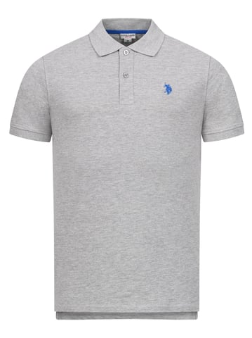 Polo básico de manga corta para hombre U.S. Polo Assn. con tejido elástico