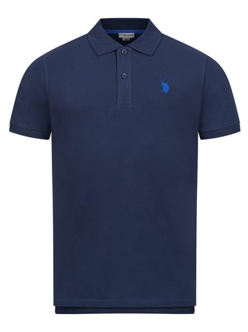 Polo básico de manga corta para hombre U.S. Polo Assn. con tejido elástico