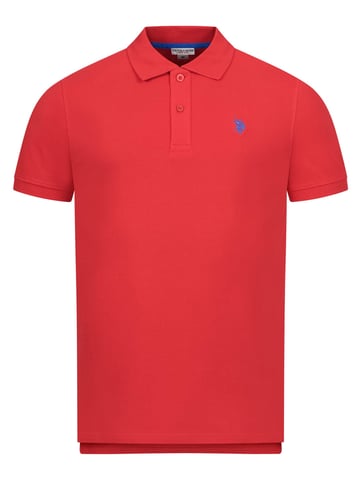 Polo básico de manga corta para hombre U.S. Polo Assn. con tejido elástico