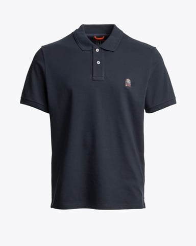 Camisa Polo Wellington en Azul Oscuro