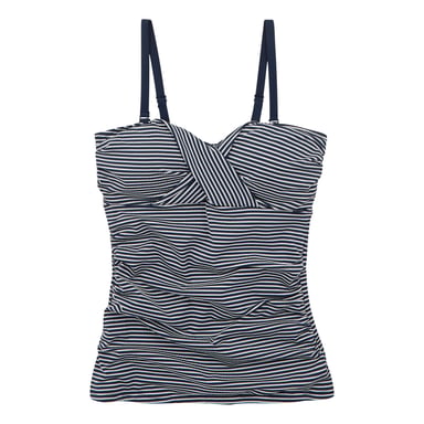 Regatta Womens/Ladies Aceana III Seeksucker Tankini Top (Navy/White)