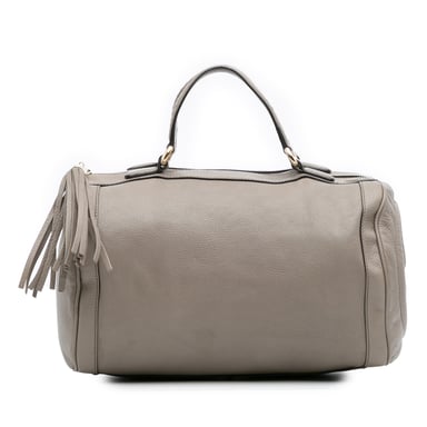 Bolso Boston Soho de piel de ternera granulada mediana de segunda mano