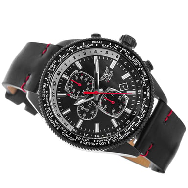 Reloj Aviador F-Series Águila Negra AVAW9485 Negro
