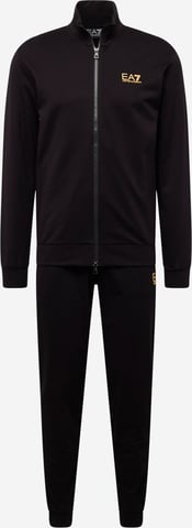 Chándal con cremallera EA7 Emporio Armani Negro