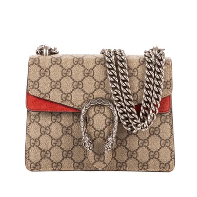 Gucci Blooms Dionysus Mini en Beige/Rojo Lienzo recubierto