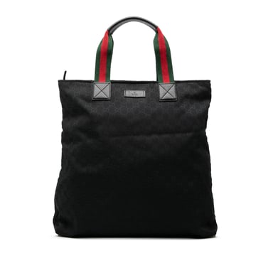 Tote de Lona Gg Web de Segunda Mano