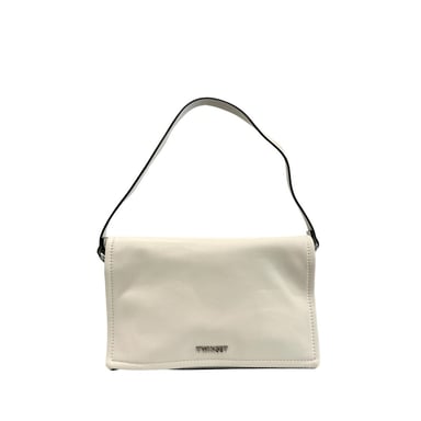 Bolso de hombro para mujer Twinset blanco de PU