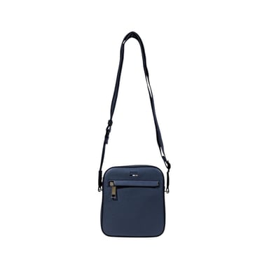 Bolso mensajero de poliuretano reciclado Hugo Boss Blue