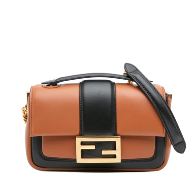 Bolso de Hombro Baguette Apolo de Cadena en Napa Bicolor de Segunda Mano