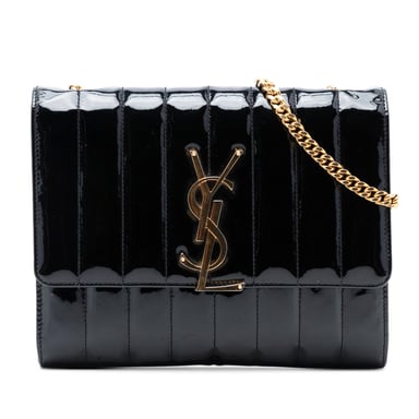 Cartera Cruzada Vicky Mediana de Patente Usada