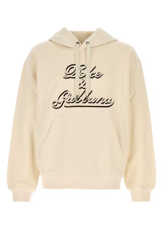 Sudadera de Algodón Color Crema