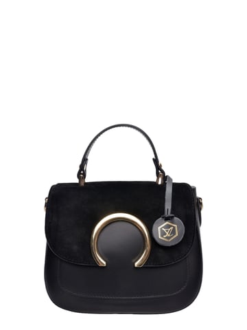 Luisa Vannini Negro Bolso de cuero