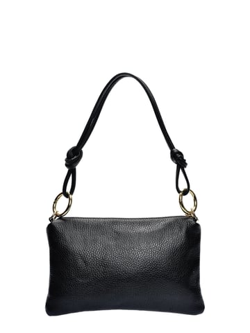 Anna Luchini Negro Bolso de cuero