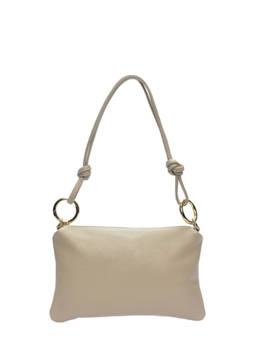 Anna Luchini Beige Bolso de cuero