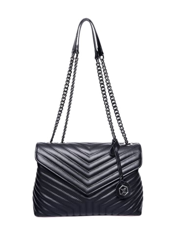 Luisa Vannini Negro Bolso de cuero