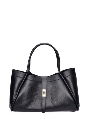 Luisa Vannini Negro Bolso de cuero