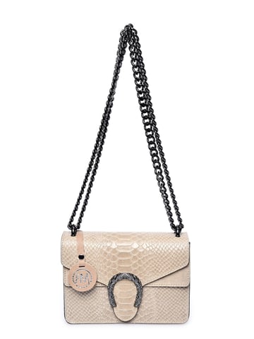 Roberta M Beige Bolso de cuero