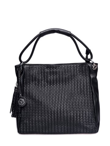 Luisa Vannini Negro Bolso de cuero